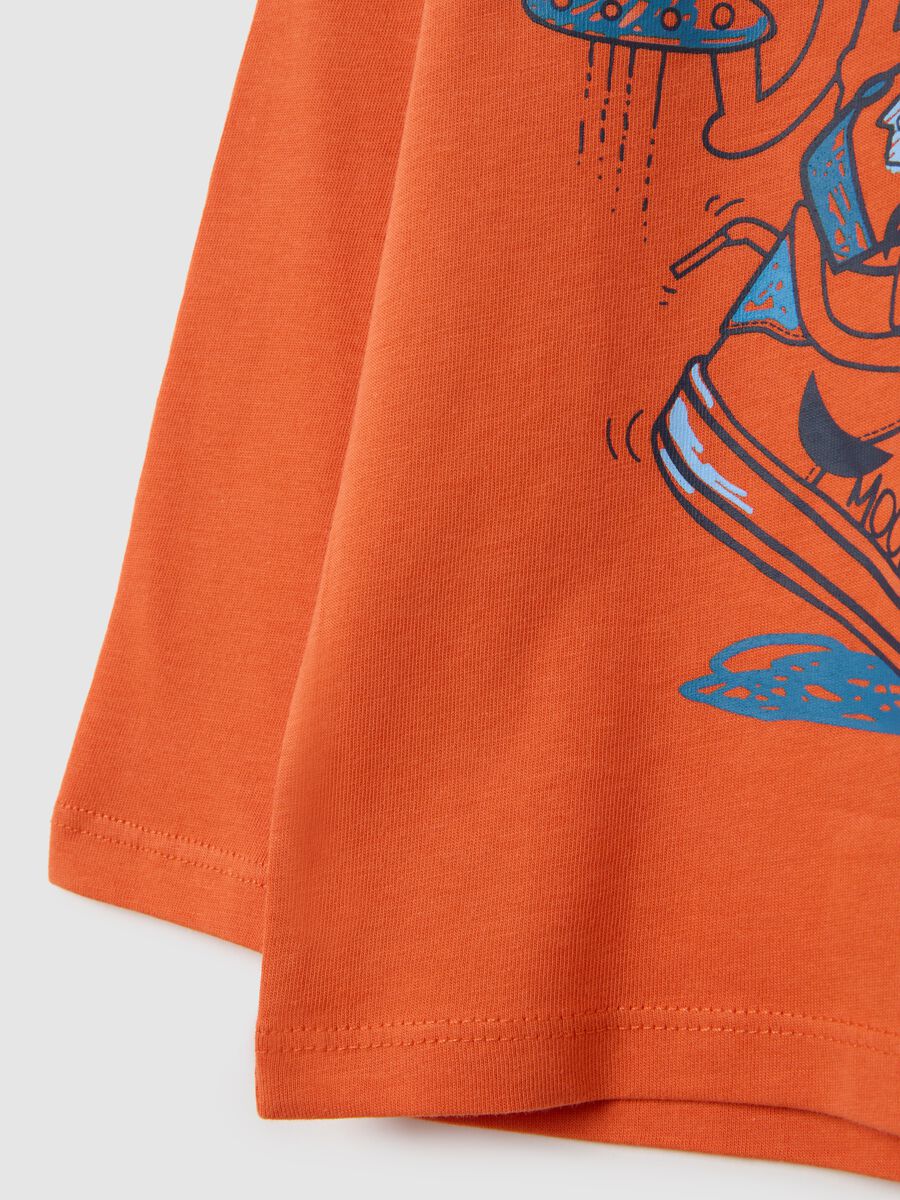 Orange regular fit pure cotton children's jumper_2