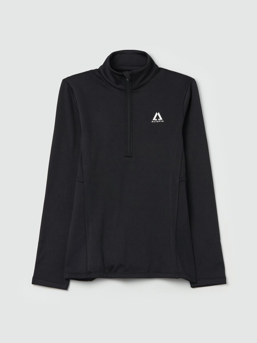 Altavia by Deborah Compagnoni half-zip waffle-weave fleece_4