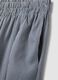 Blue striped palazzo trousers with elasticated waist_5