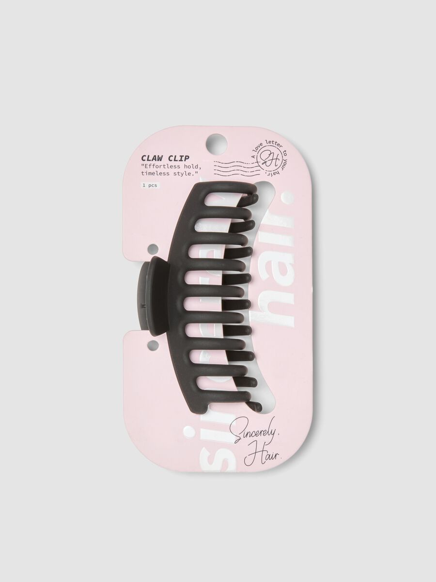 SINCERELY HAIR Large black claw clip_0