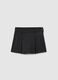 Girls' Black Striped Regular Fit Shorts_3