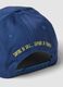 Cappello da baseball in puro cotone blu con ricamo Margarita_2