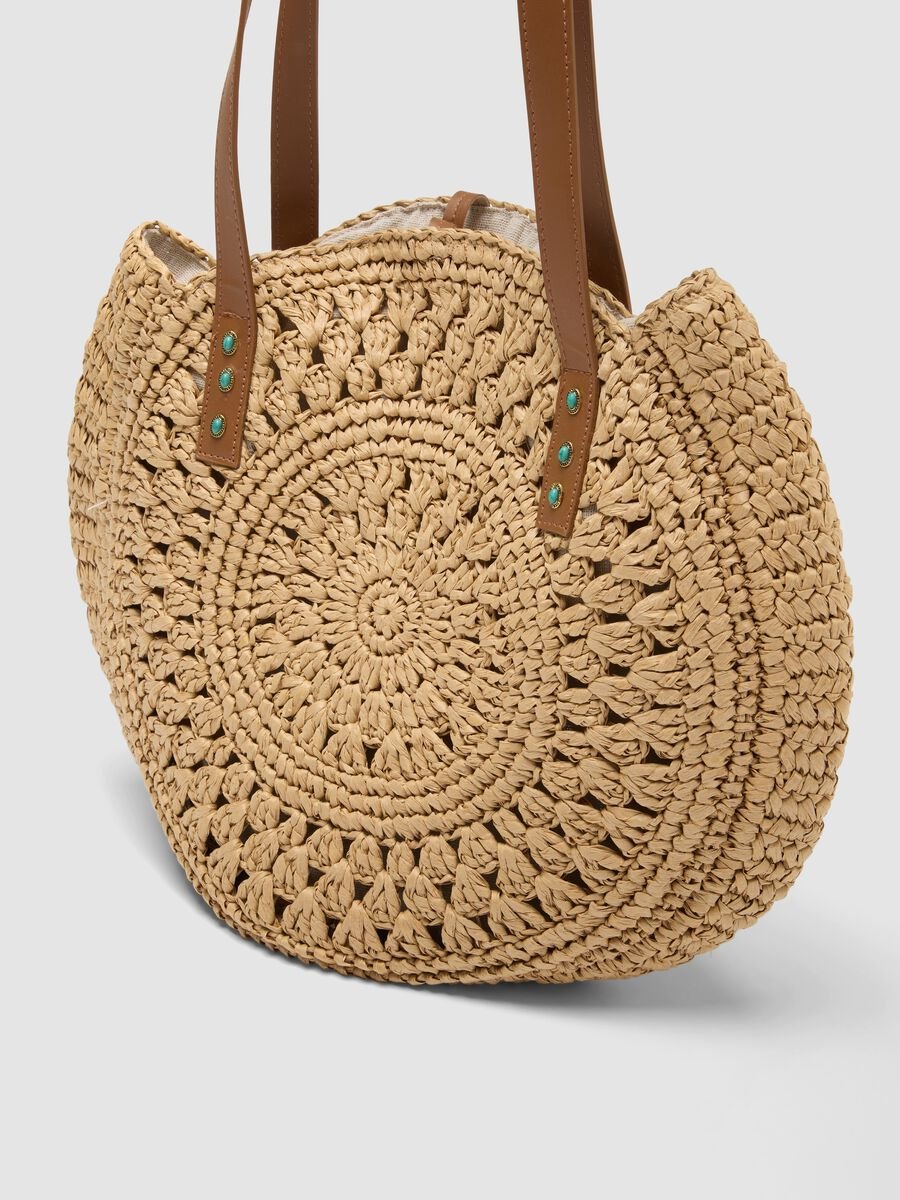 Beige paper-fibre beach bag_2