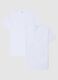 Pack of two white pure cotton T-shirts, regular fit_4