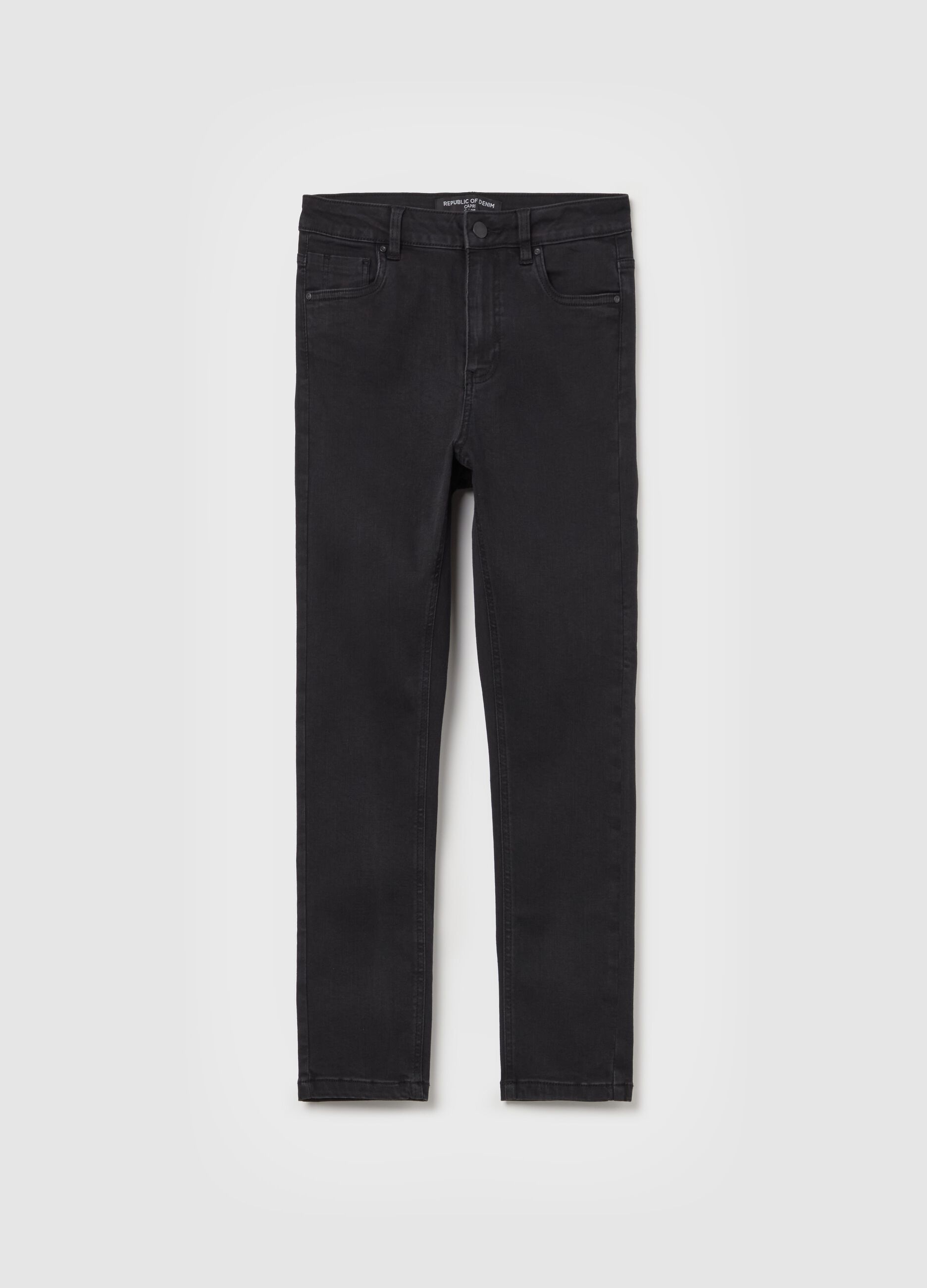 Skinny-fit crop jeans