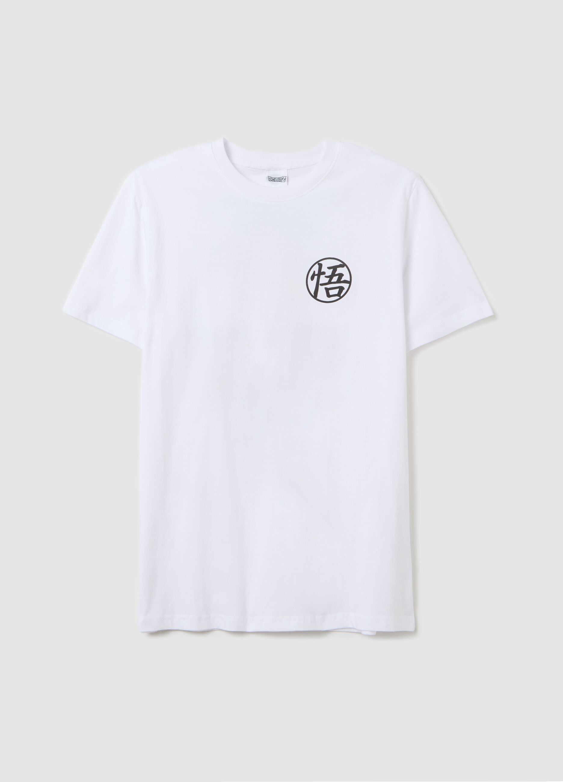 White T-shirt with Dragon Ball Z print