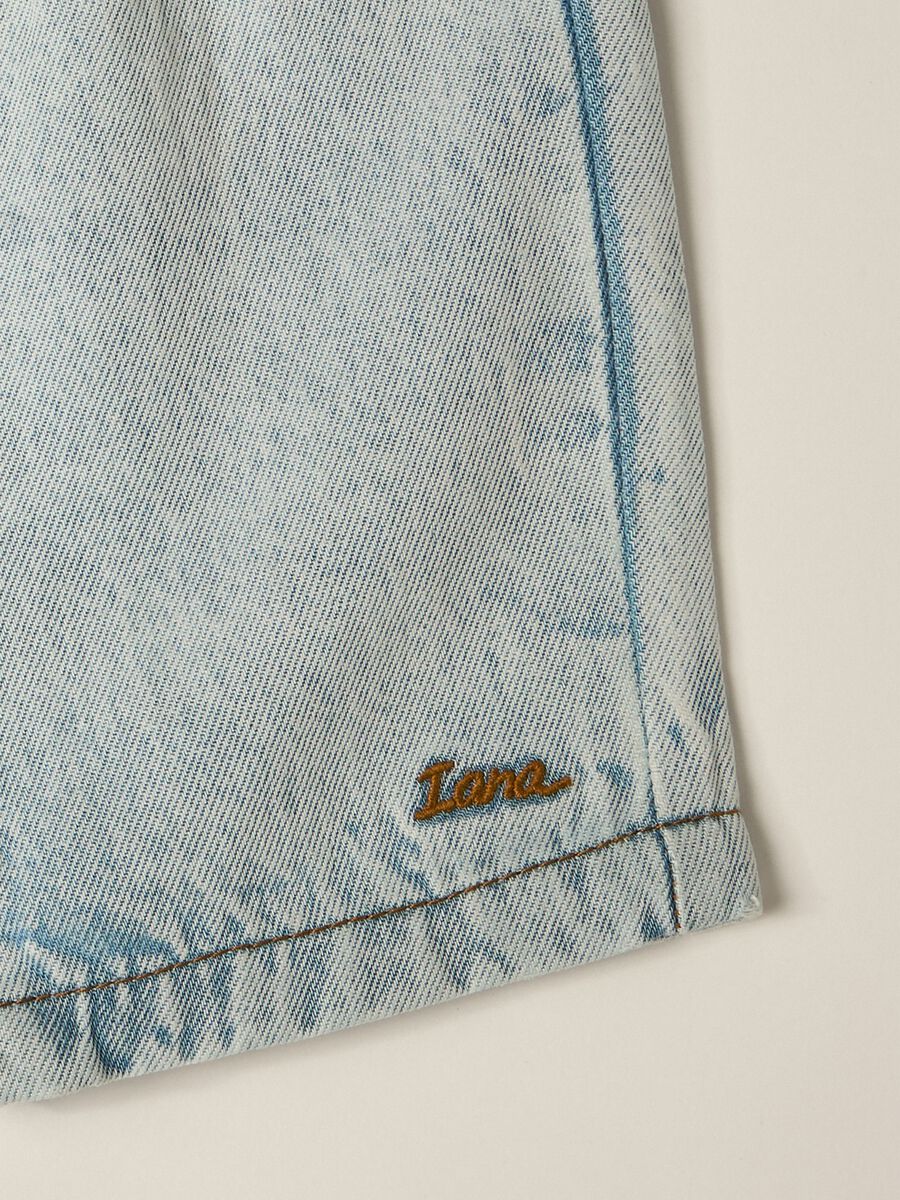 Shorts in denim misto cotone IANA neonato_2