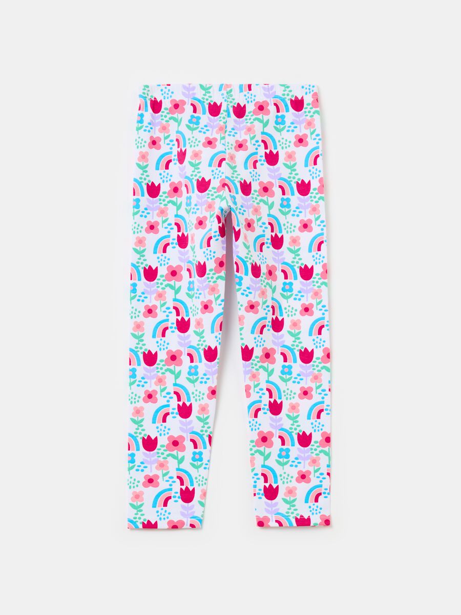 Printed stretch leggings_1