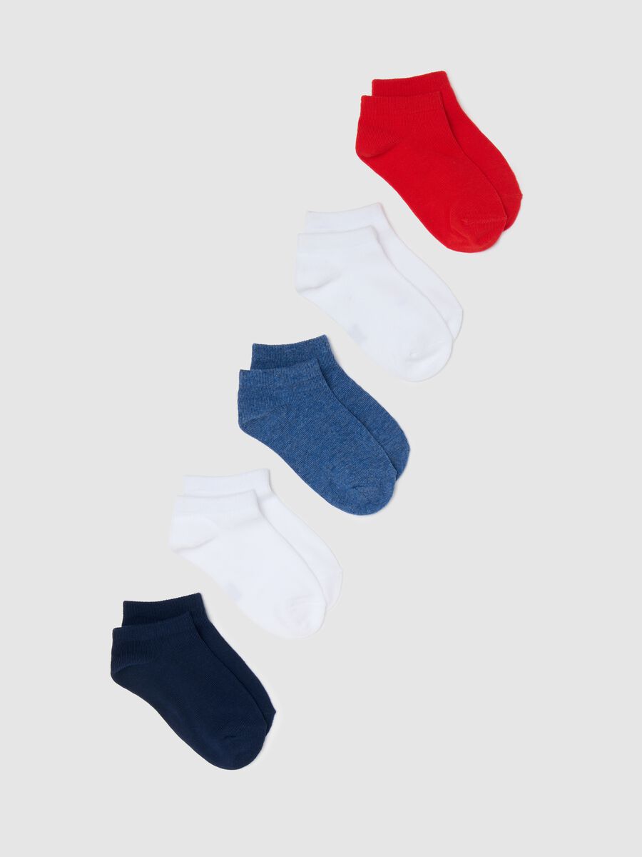 Multipack cinque pariscarpa blu e rosso stretch_0