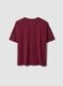 Red crew-neck T-shirt in stretch cotton-modal blend, regular fit_1
