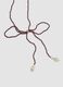 Multicolour multi-strand necklace with dangling pearls_2
