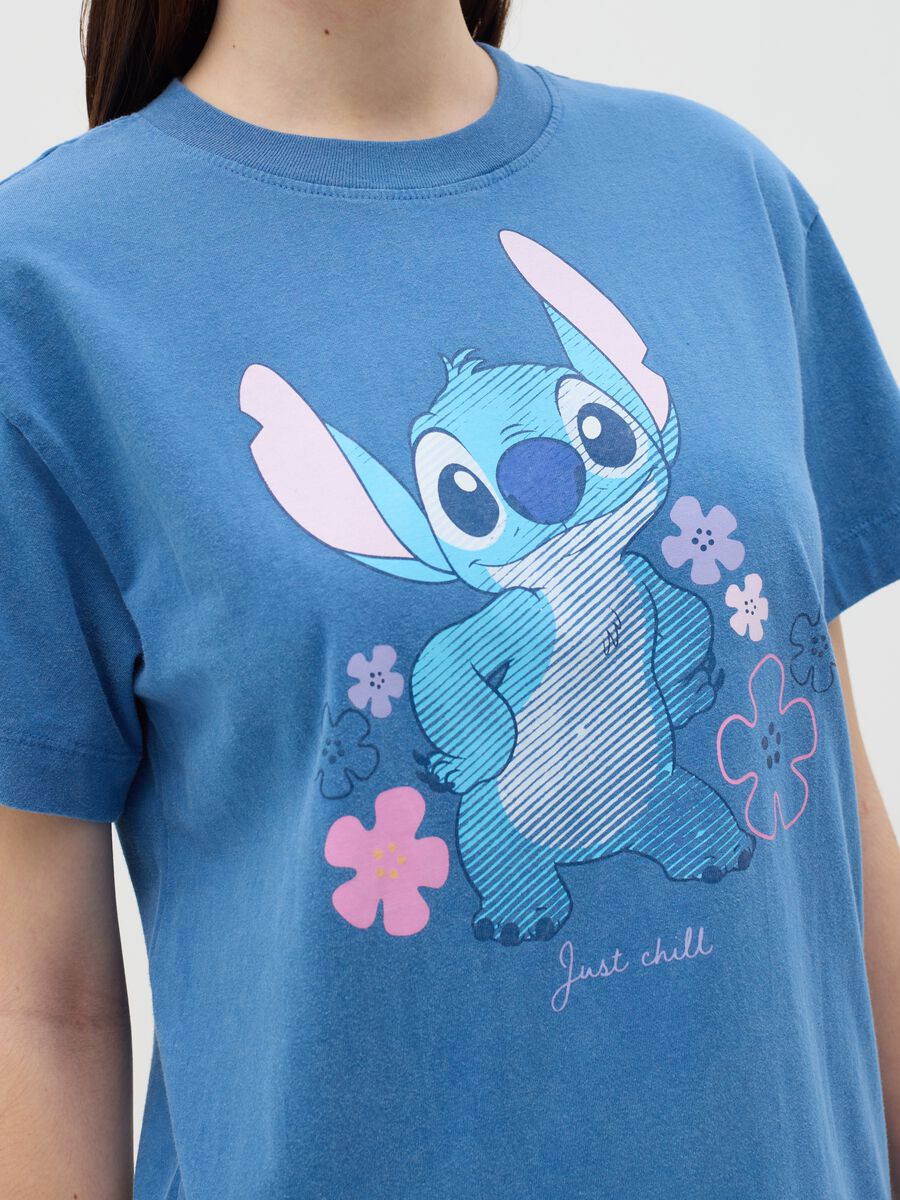 Light blue T-shirt with Stitch print_2