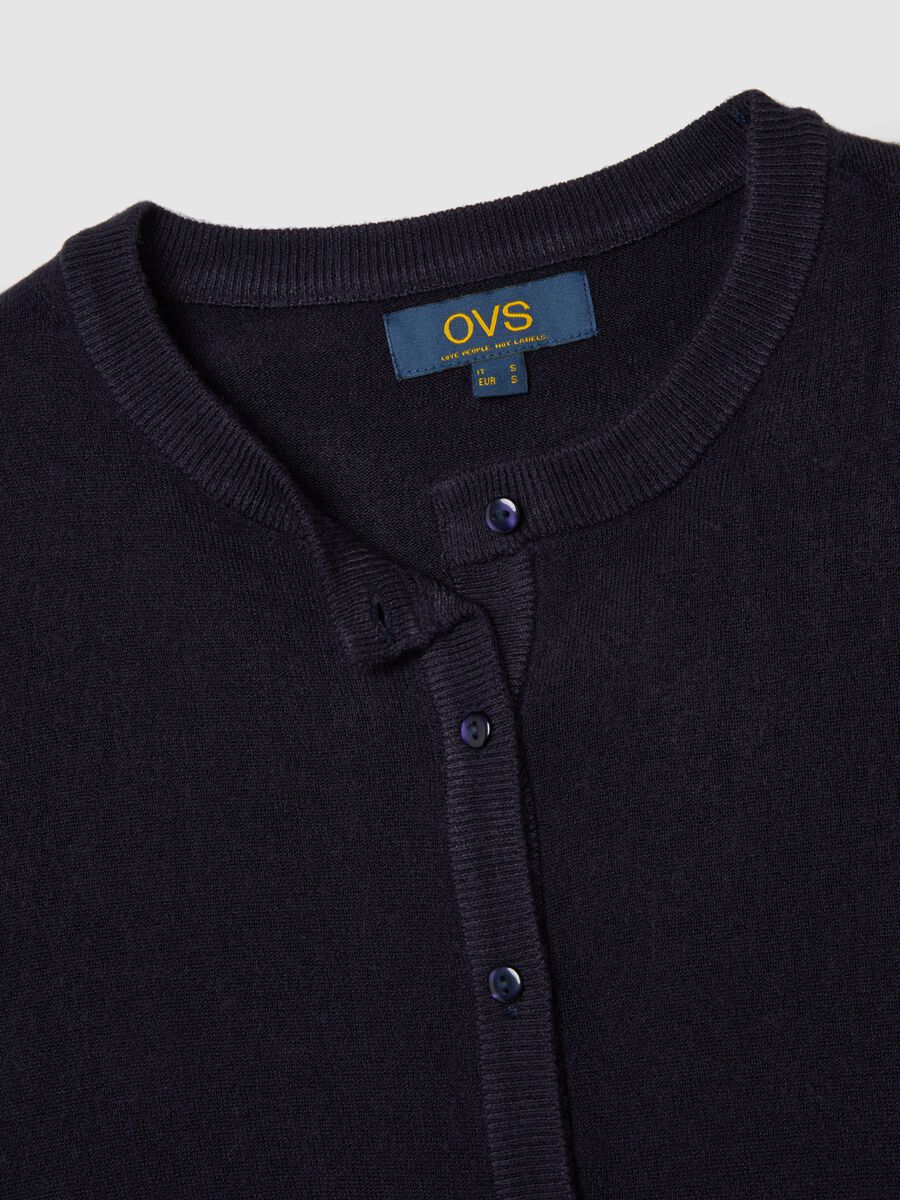 Knitted Blue Cardigan_5