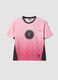 Pink short-sleeved T-shirt with graphic print, regular fit_0