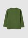 Green pure cotton regular fit kids' T-shirt_1