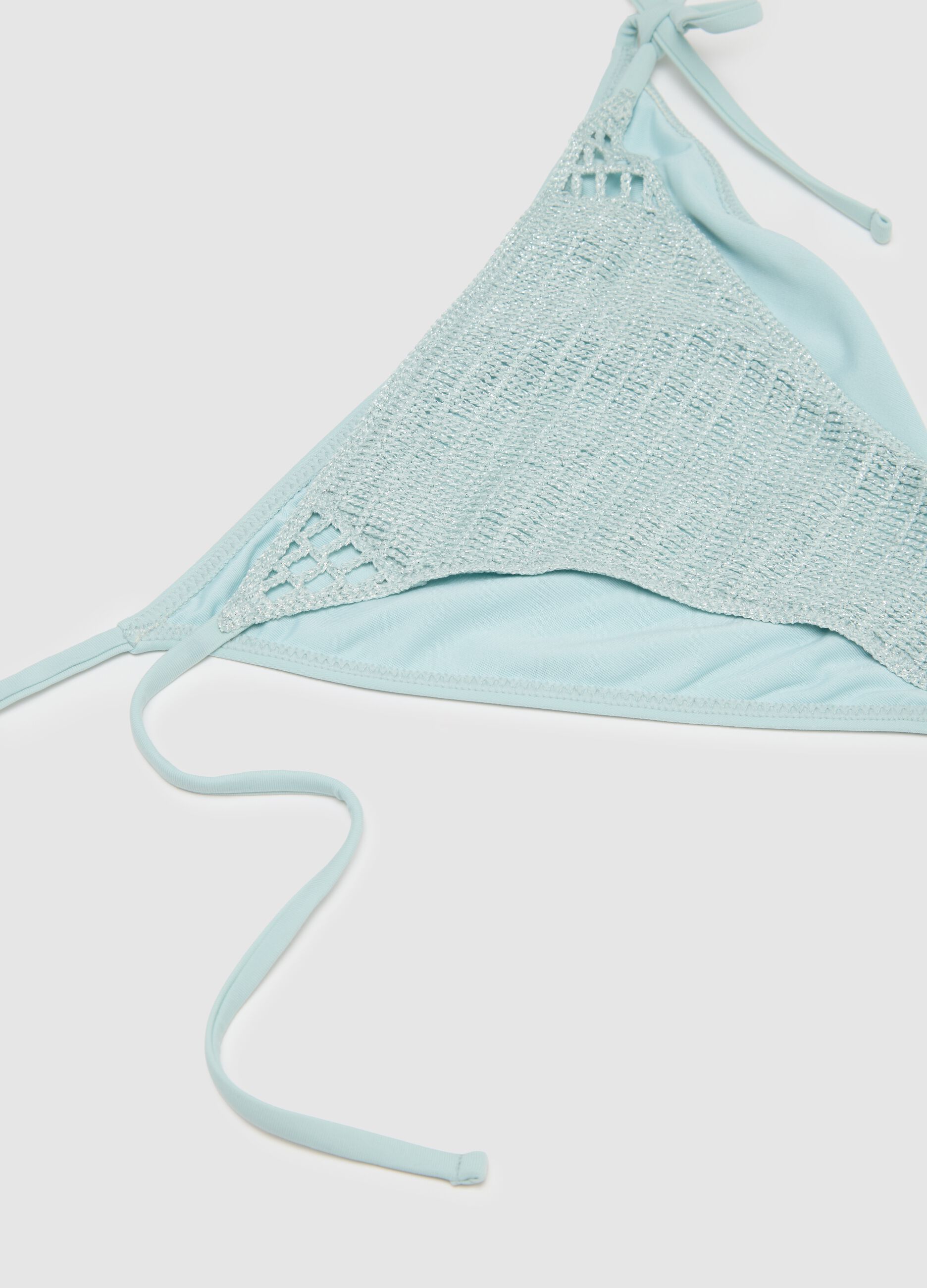 Women's Blue Stretch Blend Bikini
