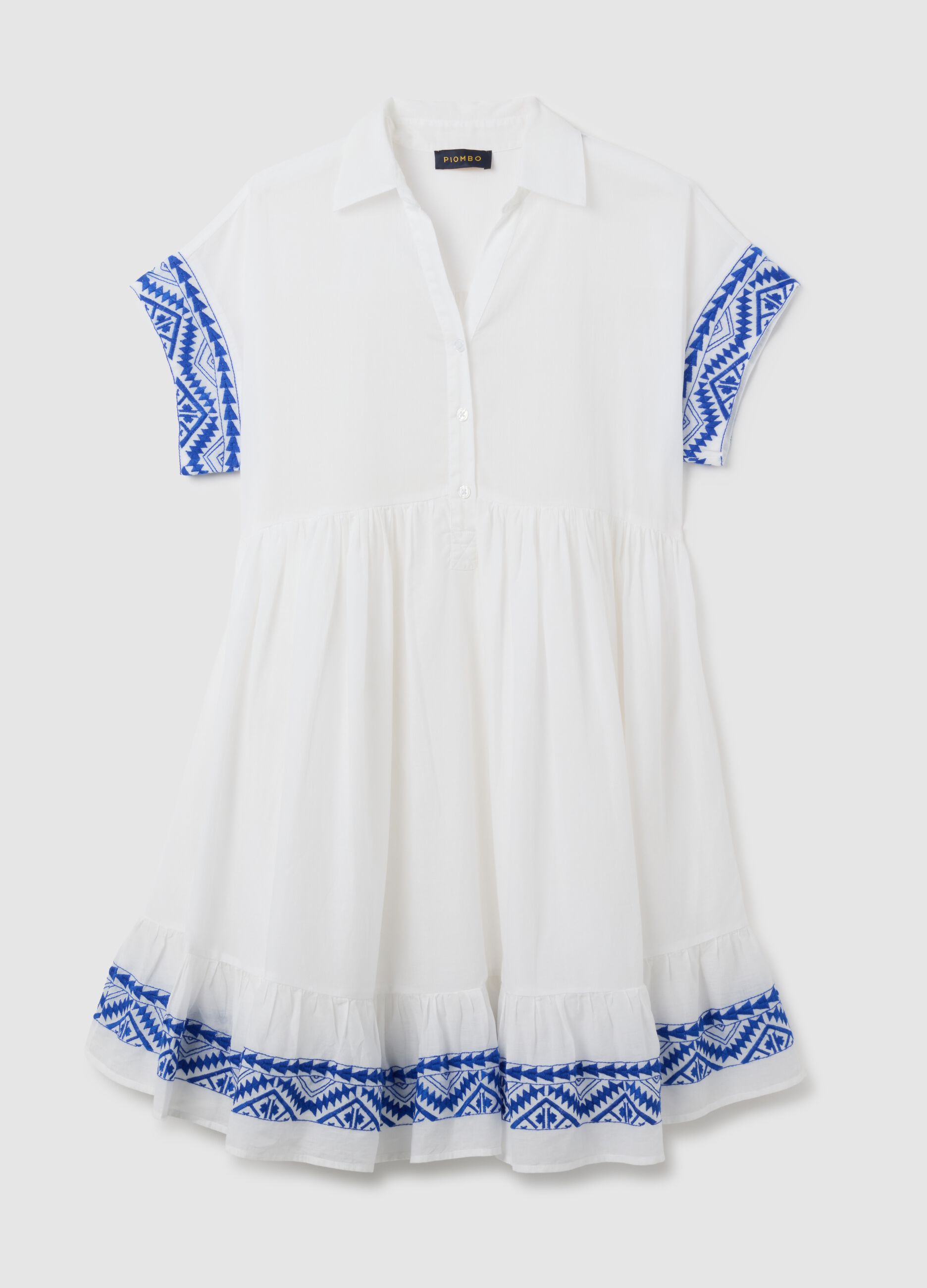 Women's Regular Fit Pure White Cotton Dress
