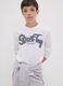 White organic cotton T-shirt with &ldquo;Street Tag&rdquo; print for boys_0