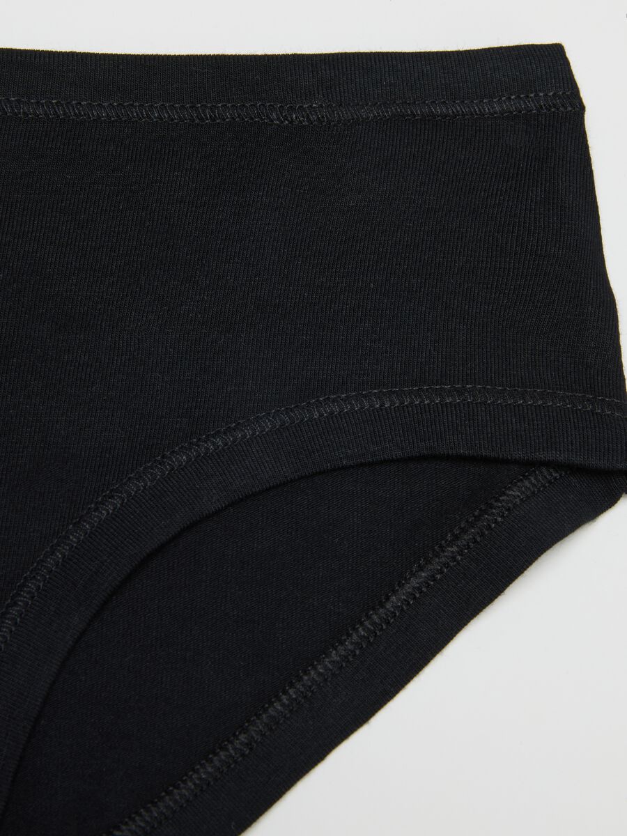 Black Baby Girl's Cotton Regular Fit Culotte_2