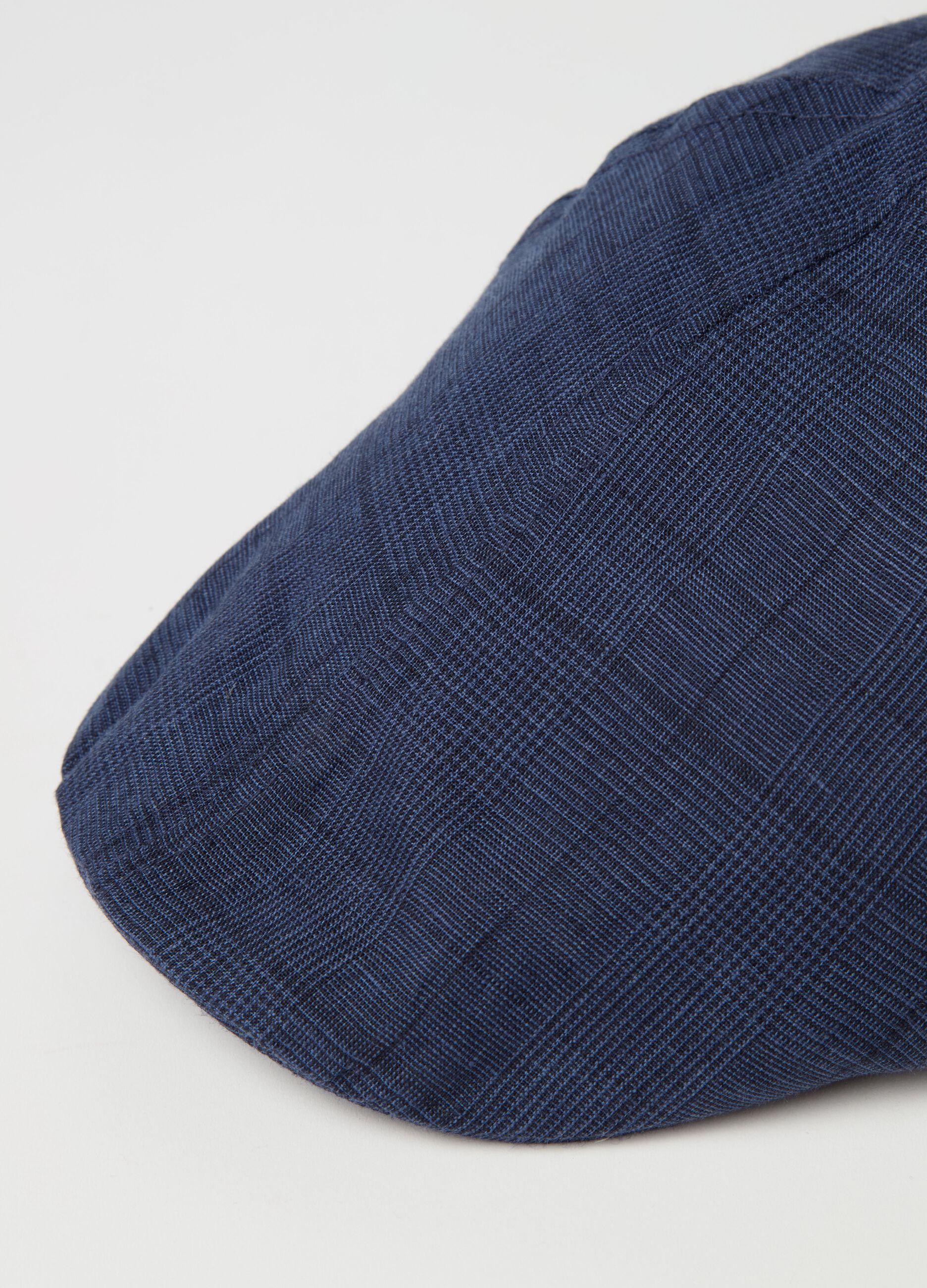 Coppola in lino con fantasia check