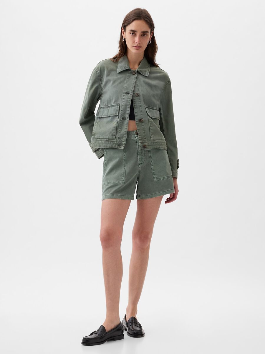 Utility shacket in cotton_2