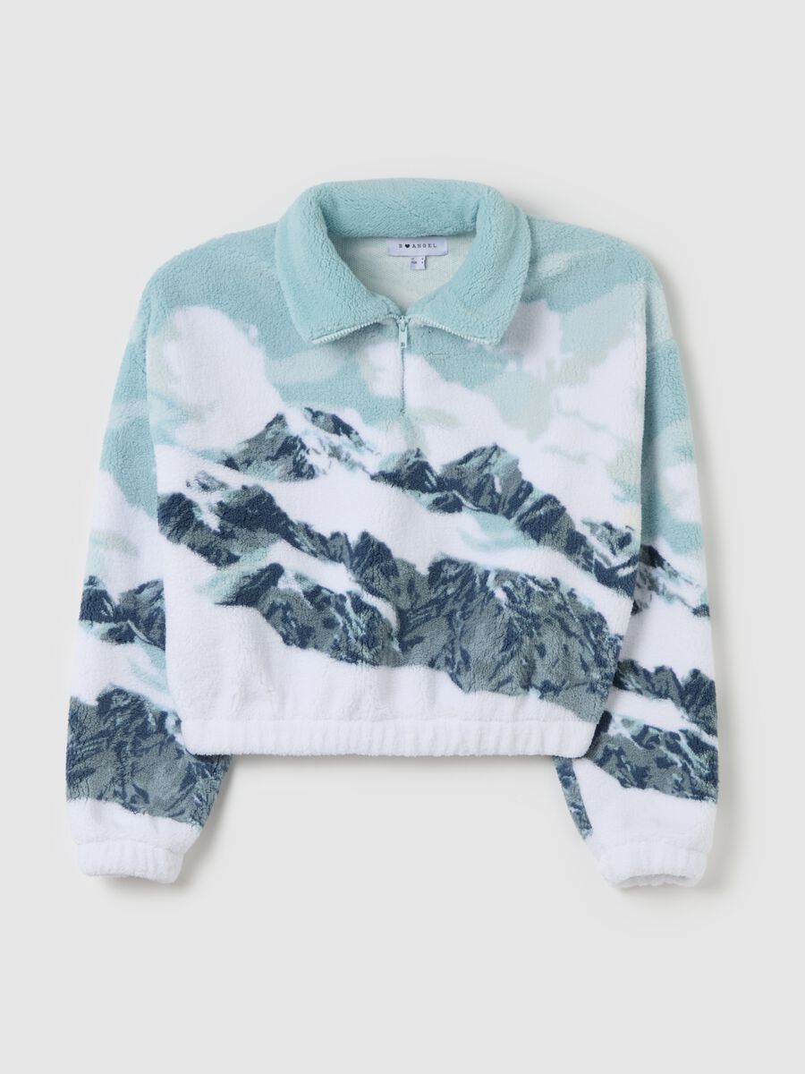 Half-zip sweatshirt in fleece_4