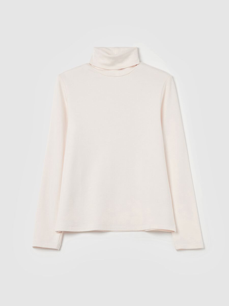T-shirt with high neck and long sleeves_4