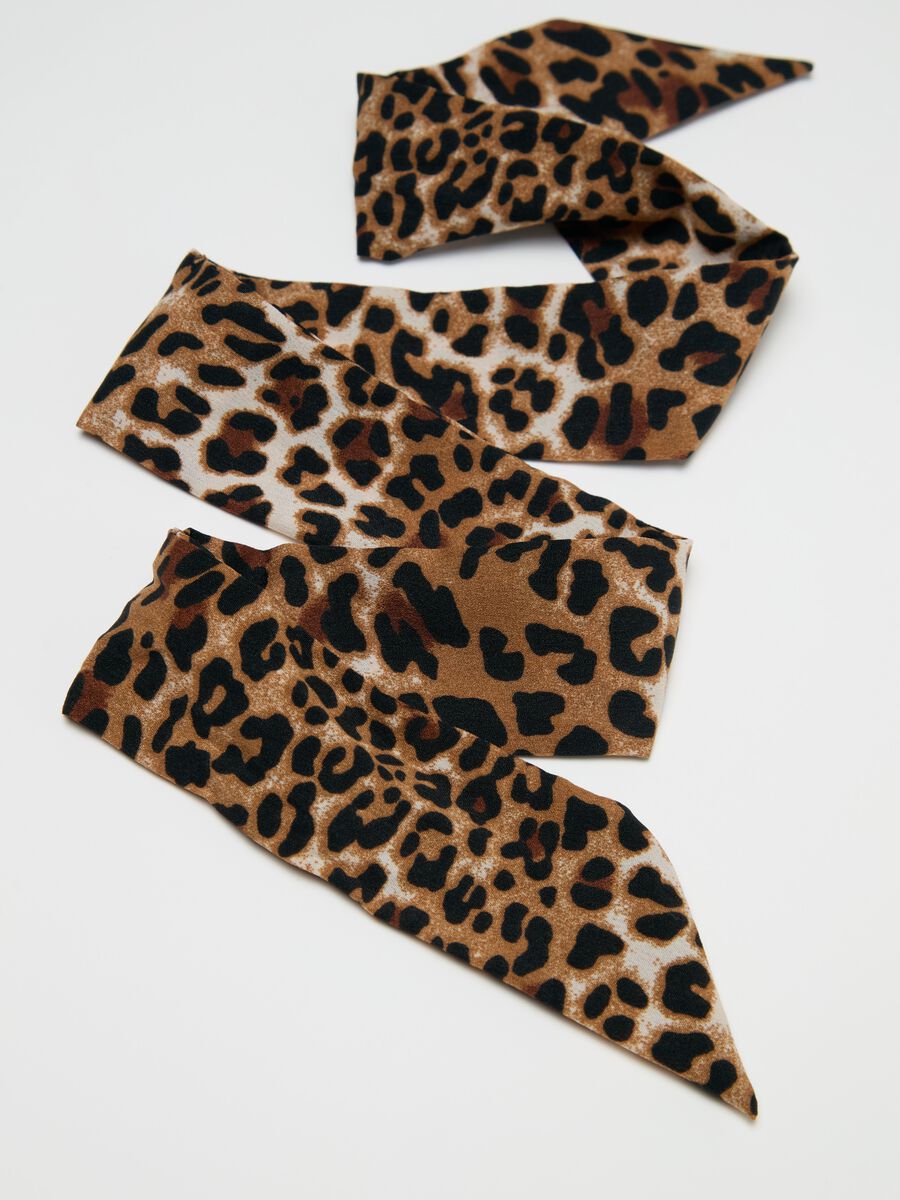 Speckled headband with knot_2