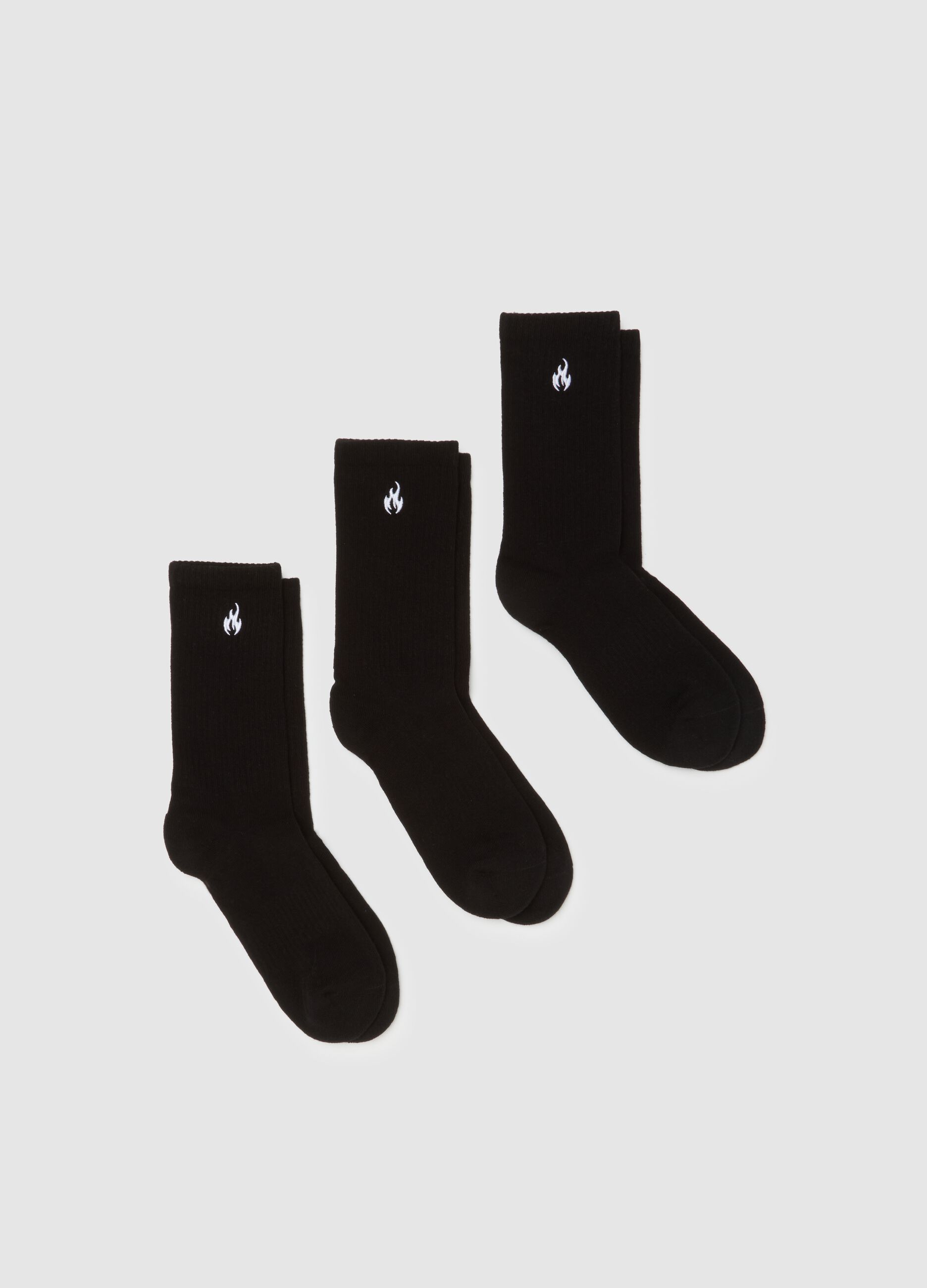Black Sports Socks Triple Pack