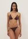 Brown triangle bikini top in stretch fabric_1