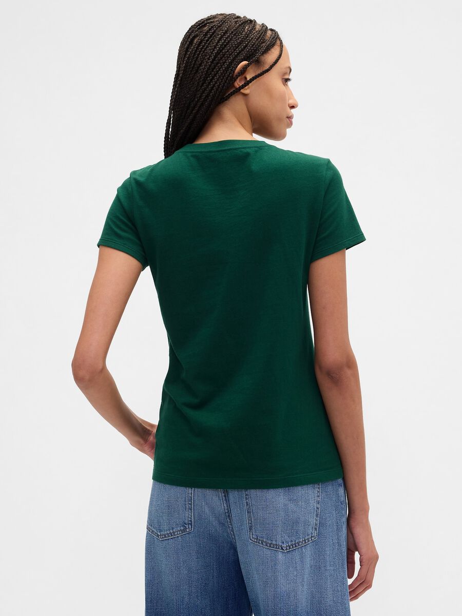 Green Short Sleeve Cotton T-shirt_2