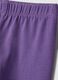 Purple slim fit cotton leggings for girls_2