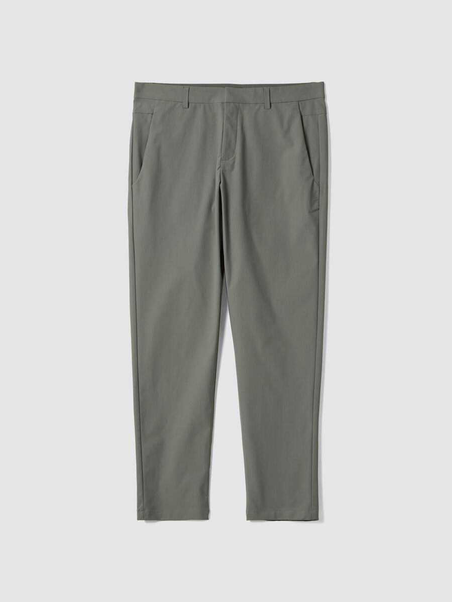 Green regular-fit chino trousers_0