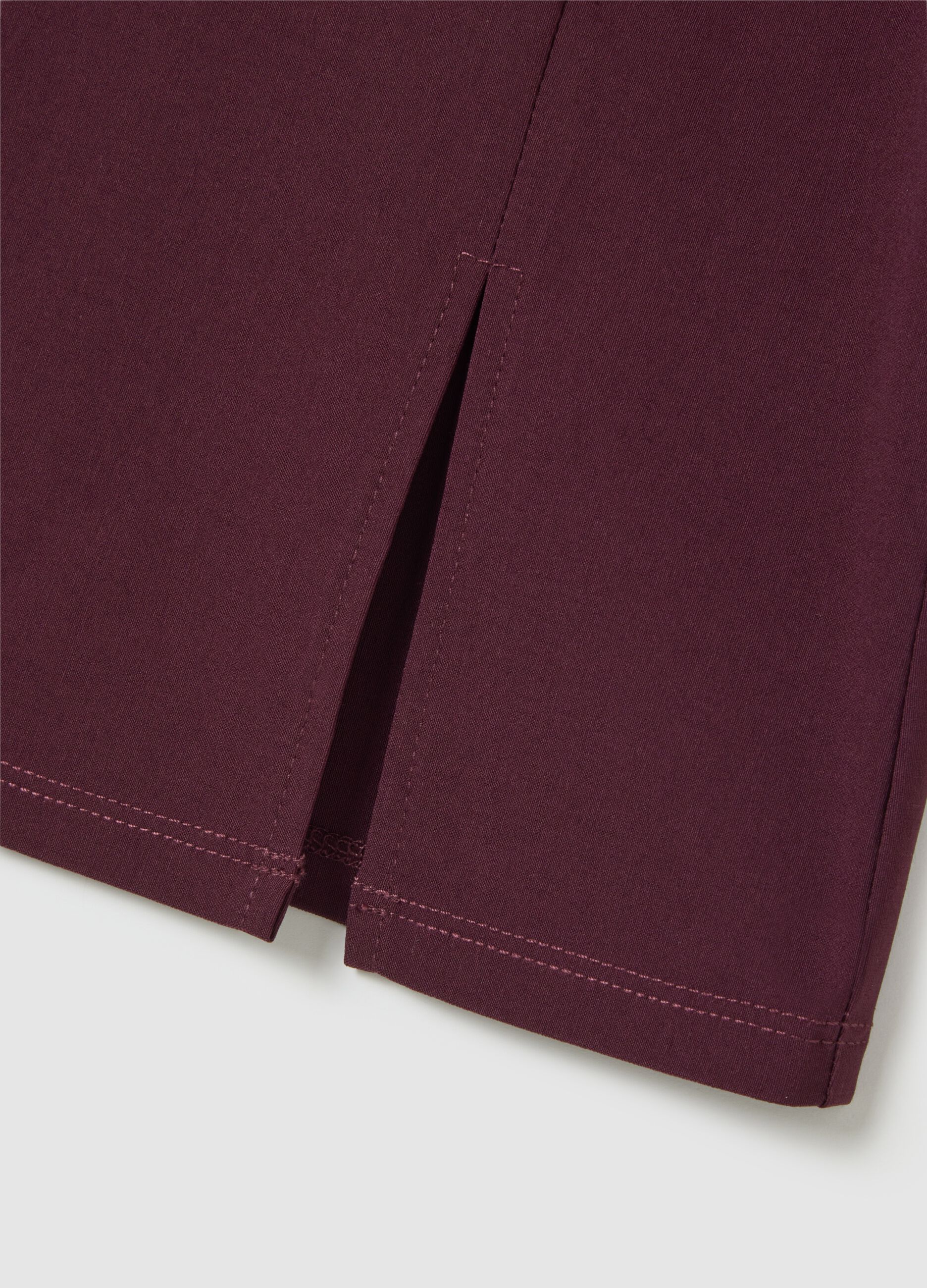 Gonna in misto viscosa viola regular fit