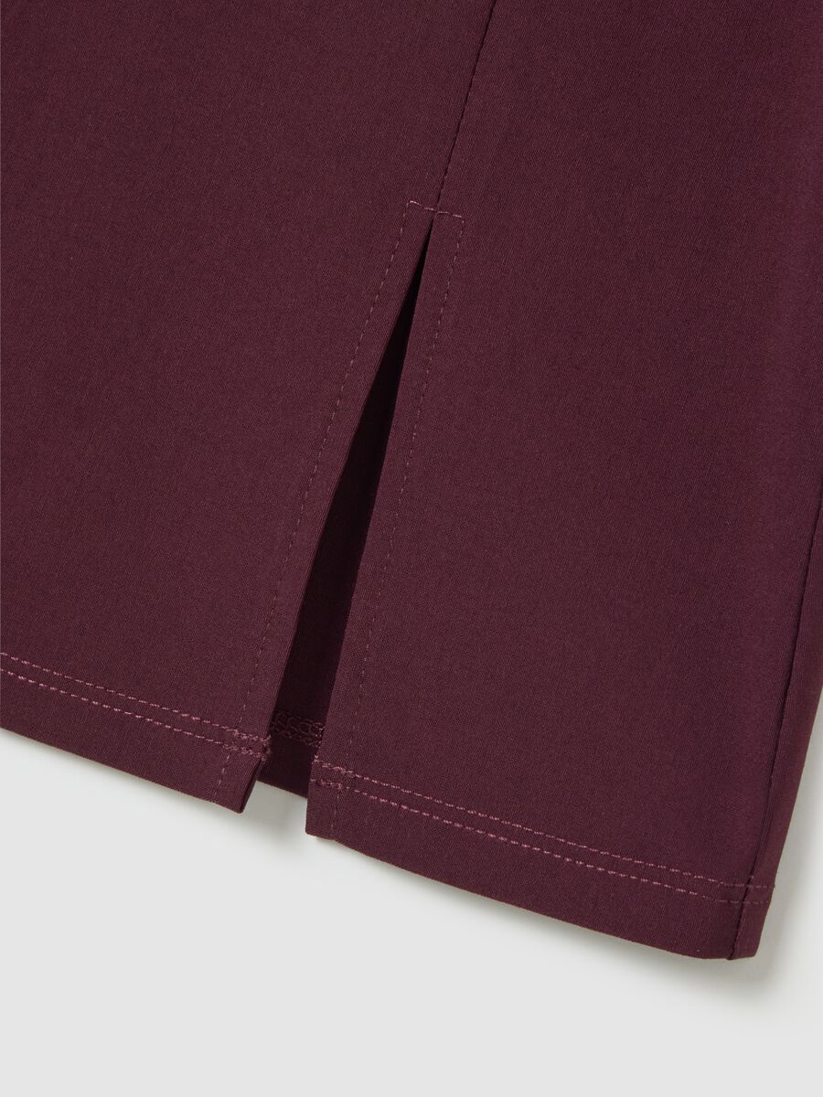 Gonna in misto viscosa viola regular fit_1