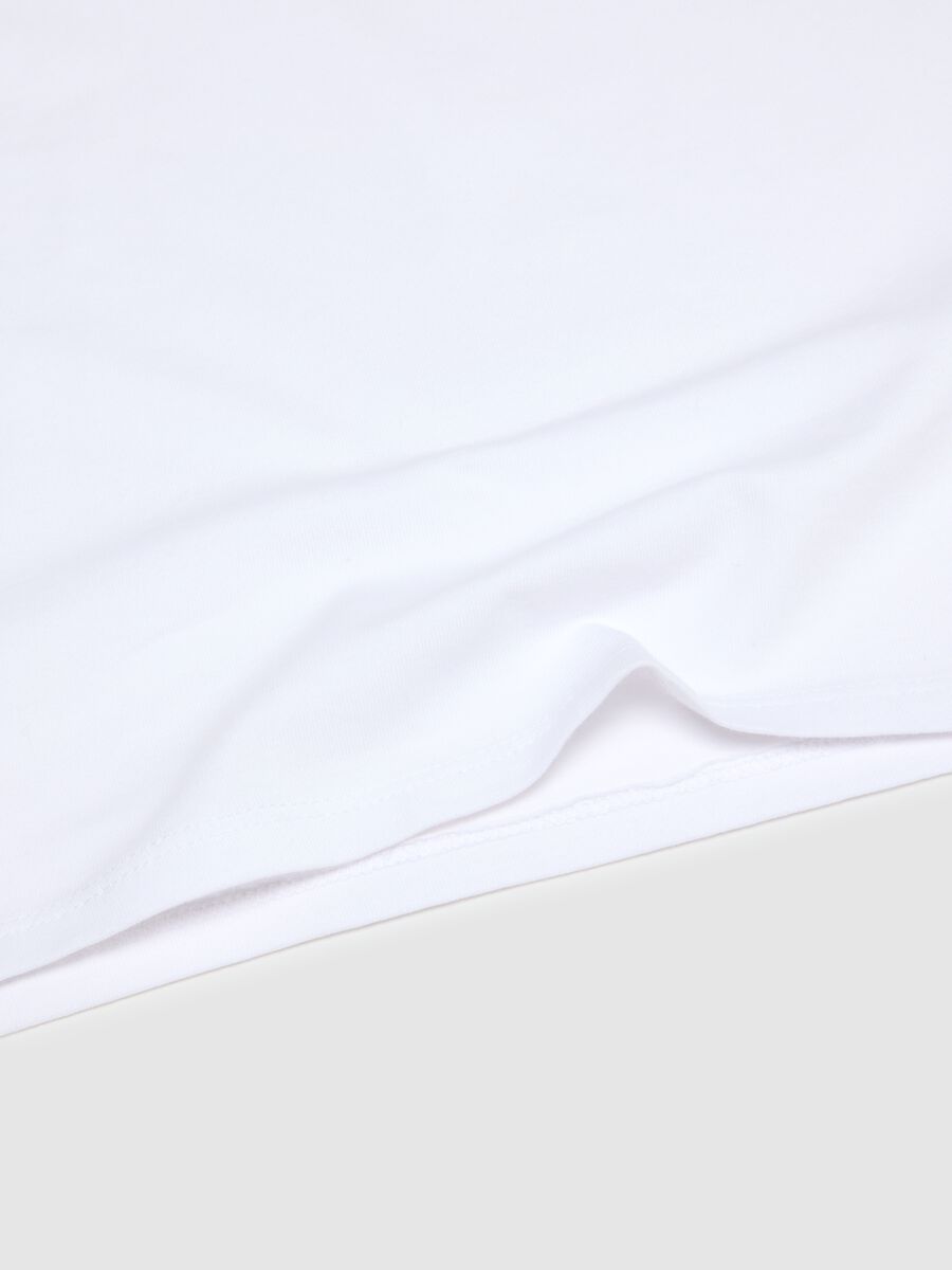 Children's white stretch cotton t-shirt twin pack, regular fit_2