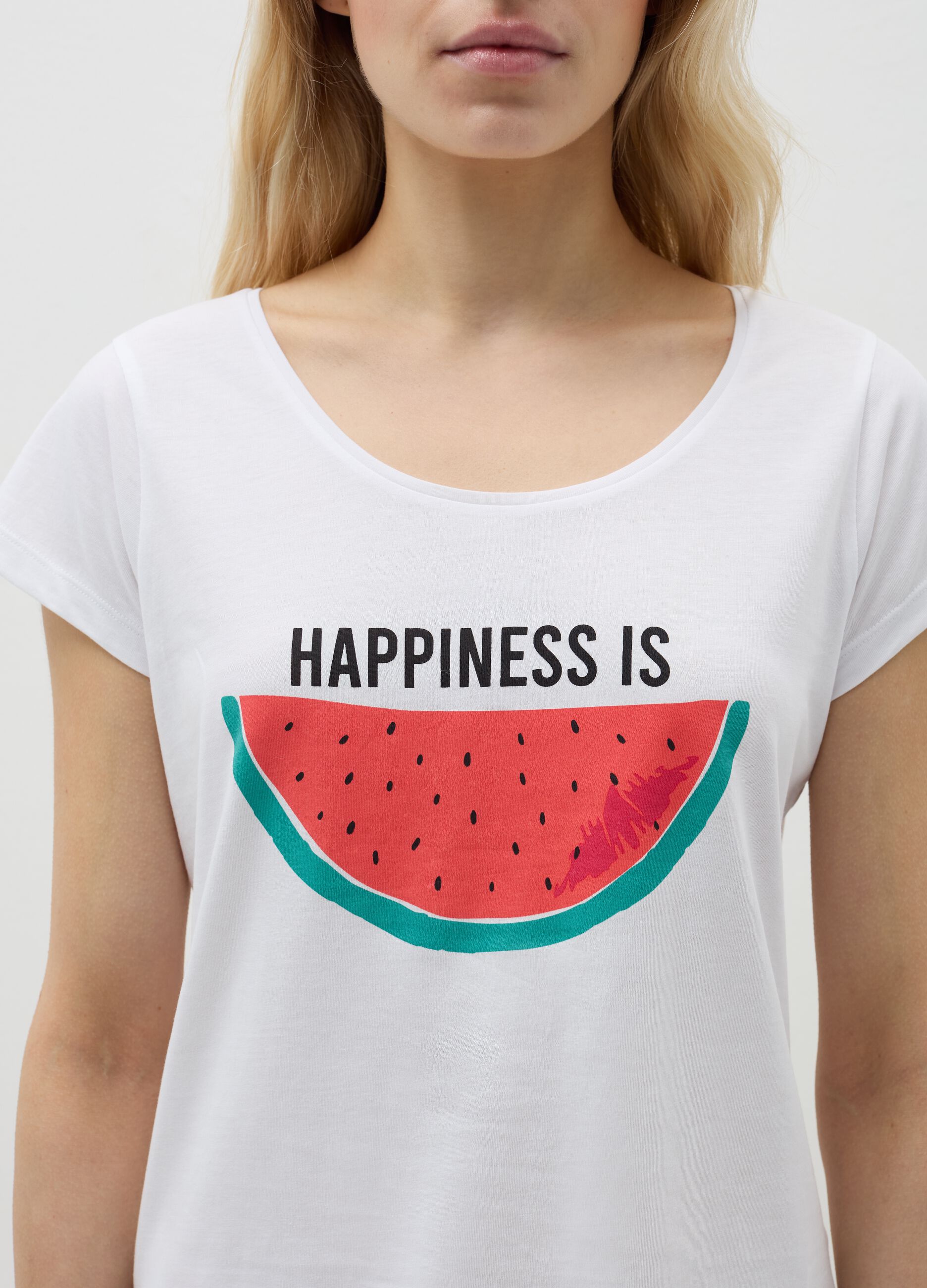 Short pyjamas with watermelon print