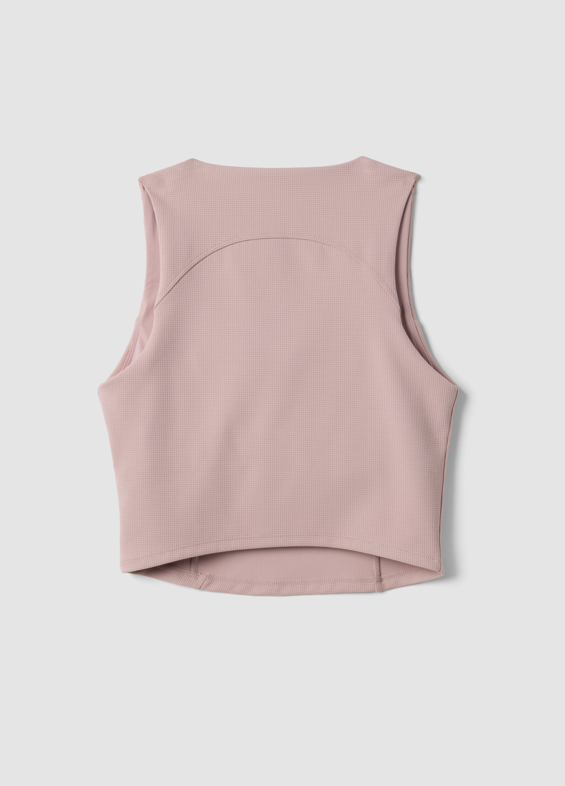 Pink breathable stretch crop top ALTAVIA STUDIO