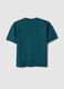 Boy's oversized green pure cotton t-shirt with print_4