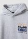 Grey cotton-blend hoodie with New York Knicks print_4