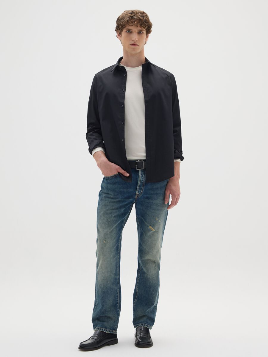 Pure Cotton Regular Fit Denim Jeans_0