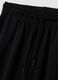 Black cotton-blend regular-fit shorts with elasticated waist_5