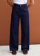 Blue denim straight-fit jeans in pure cotton_1