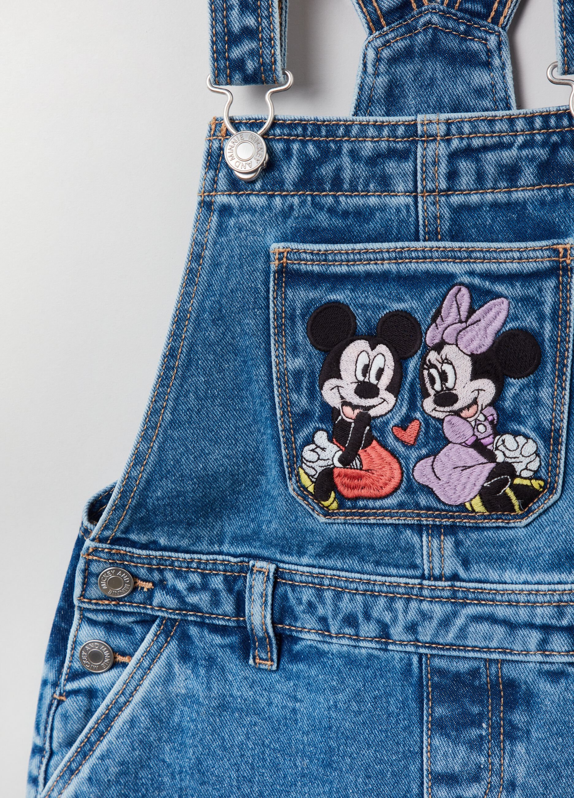 Salopette gonna in denim Disney Minnie 