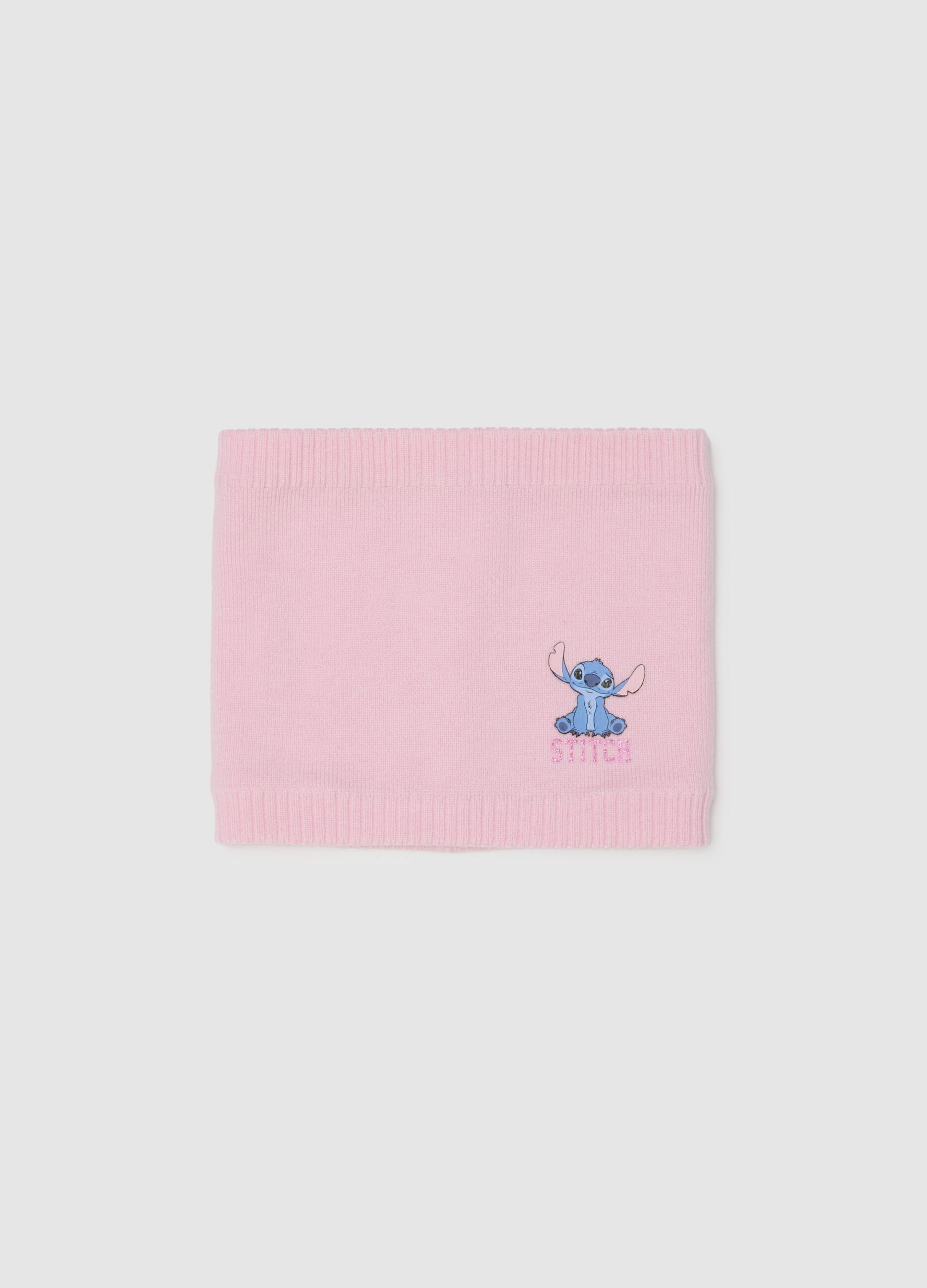 Pink viscose blend neck warmer