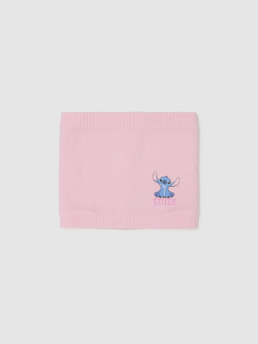 Pink viscose blend neck warmer_0