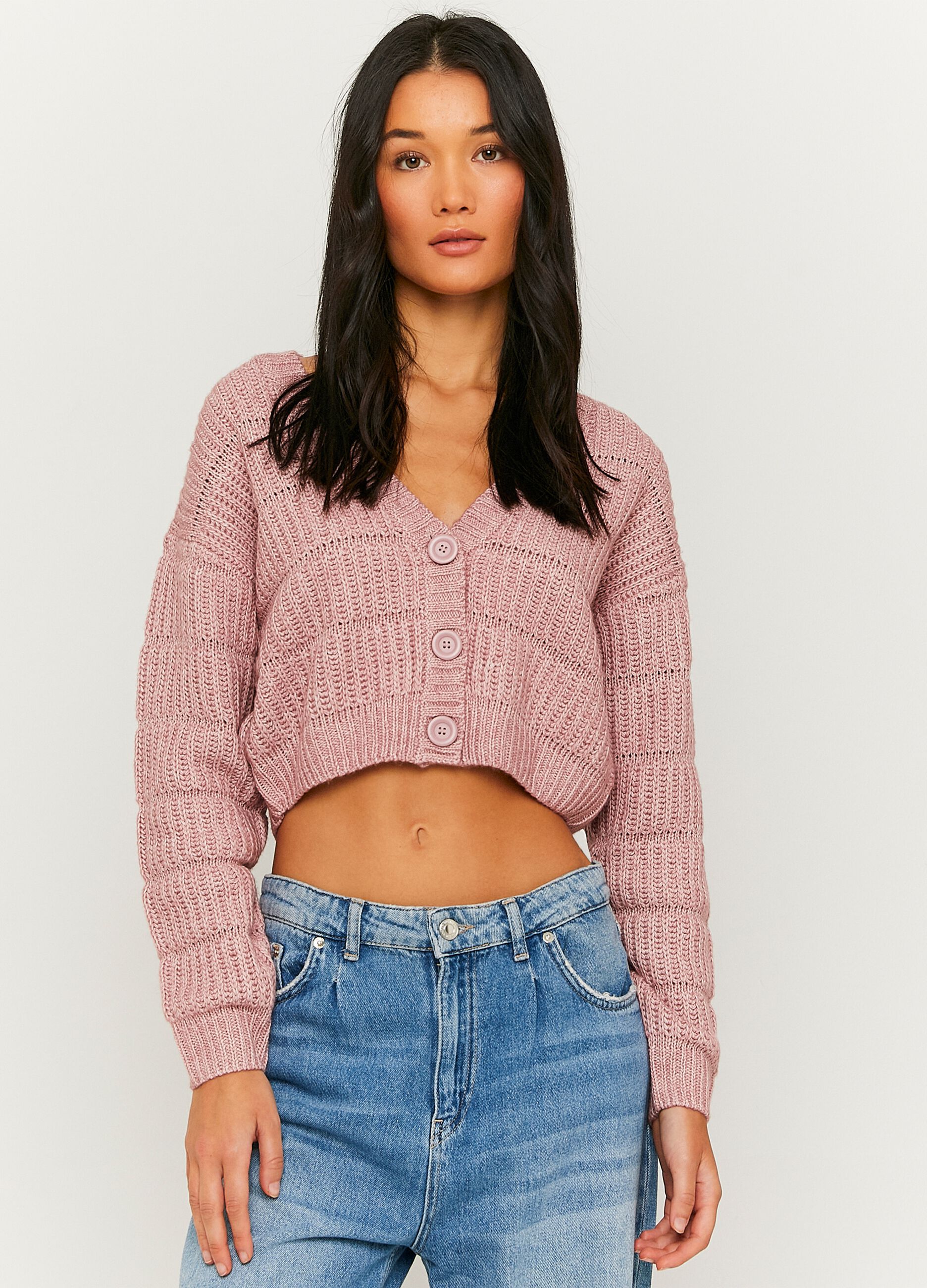 Cardigan cropped a coste