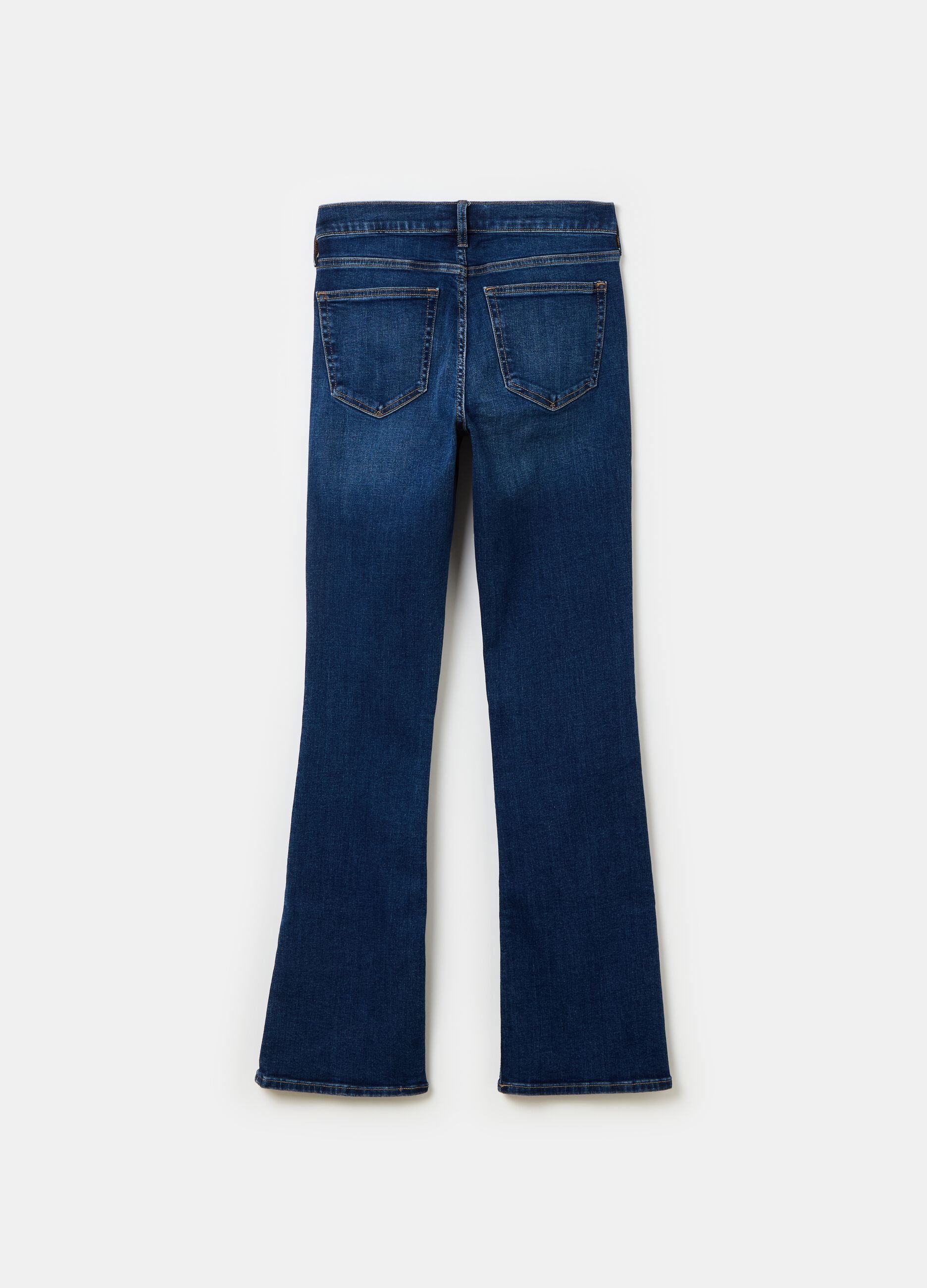 Jeans bootcut flare fit a vita alta