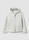 White regular fit jacket with hood and buttons_4