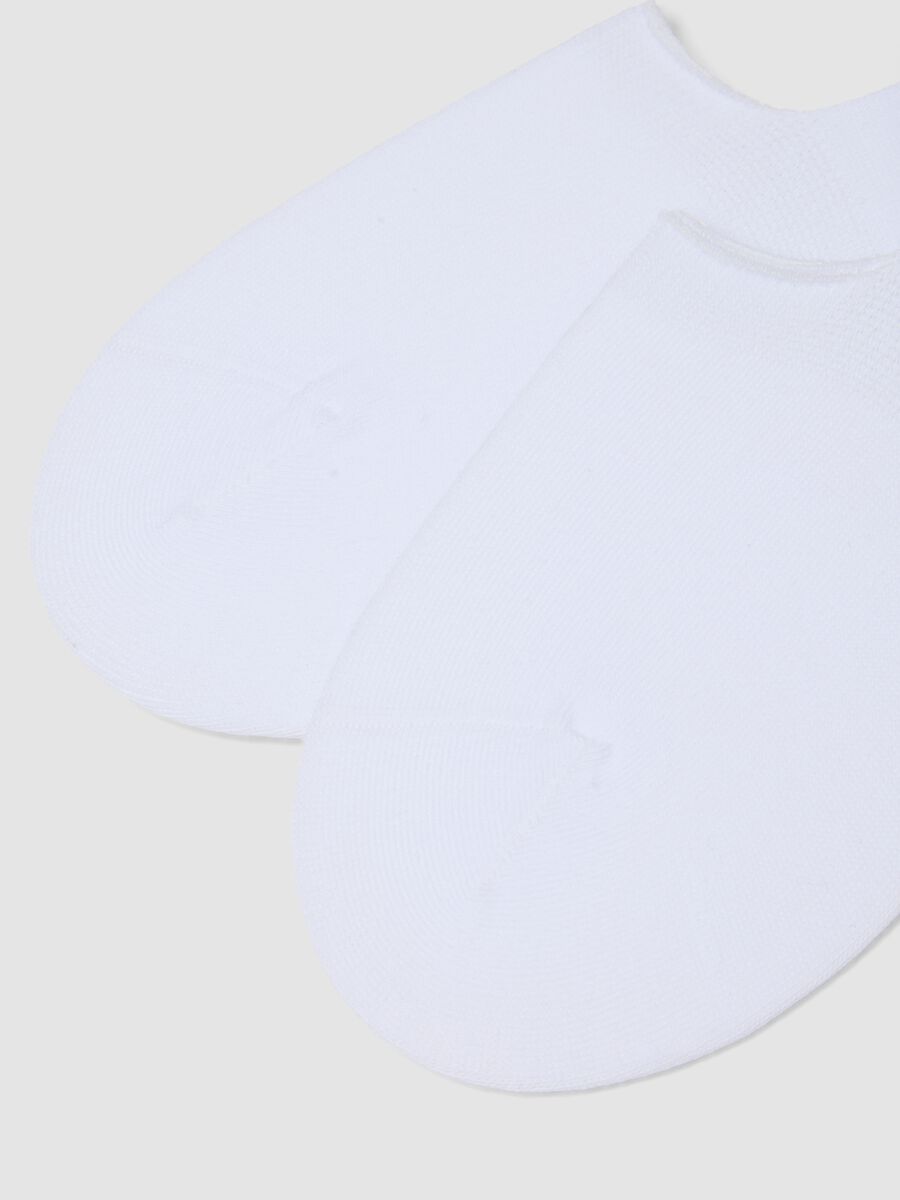 3-pack of white organic stretch cotton no-show socks_2